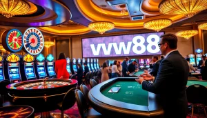 Engage with thrilling gameplay at ww88 in a vibrant casino atmosphere filled with excitement.
