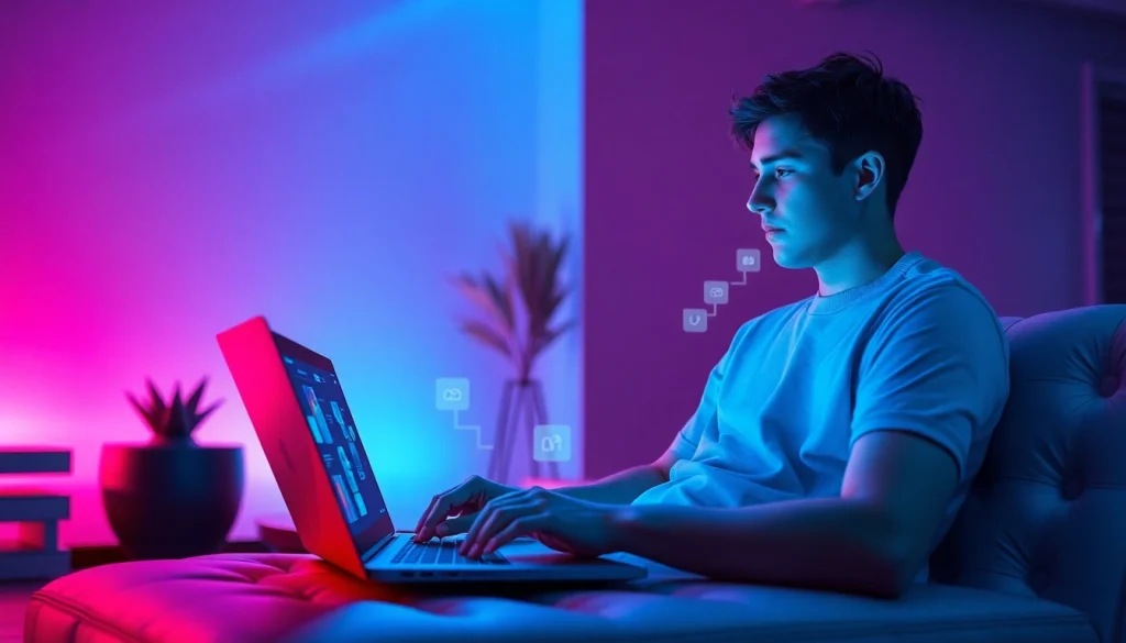 Immersive NSFW AI chat experience in a modern setting