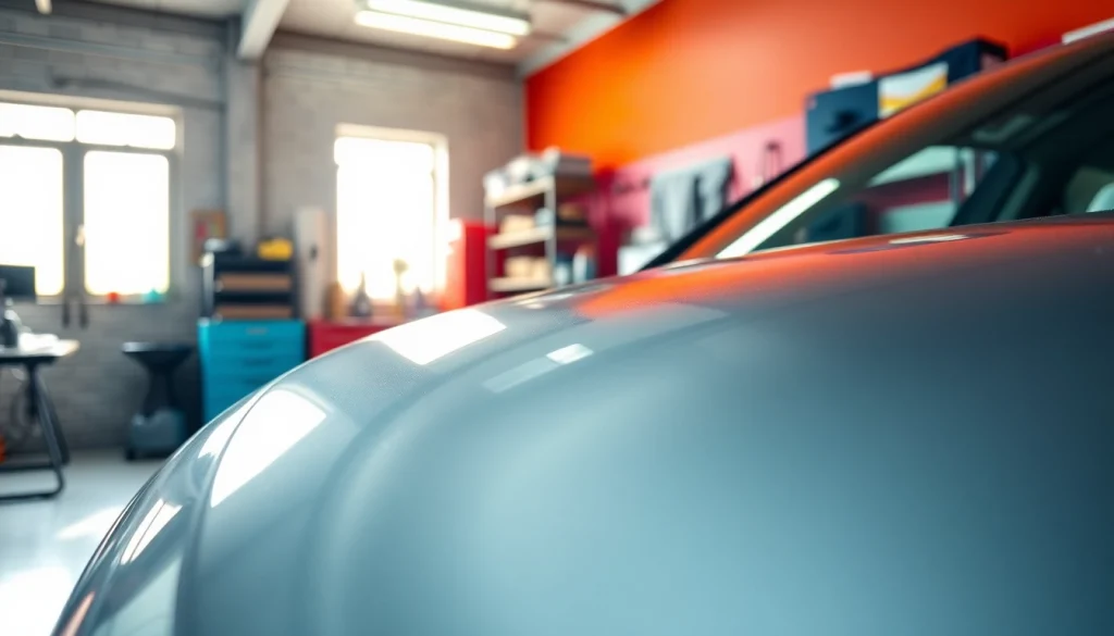 Experience exceptional car detailing Chattanooga with a polished vehicle showcased in a bright detailing garage.