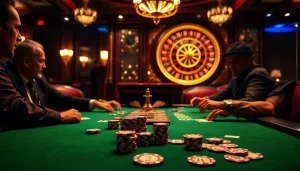 Engaged players strategize their moves at a poker table, reflecting on hidden wiki tor connections.