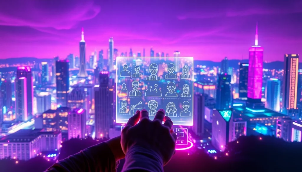 Engaging scene of character AI NSFW interaction showcasing futuristic aesthetics and customizable AI characters.