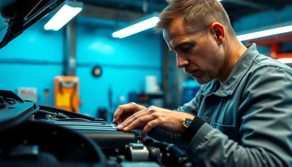 Understand mechanical breakdown coverage alternative while a mechanic inspects an engine.
