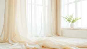 Verken de veelzijdigheid van voile stoffen in een elegant interieur.