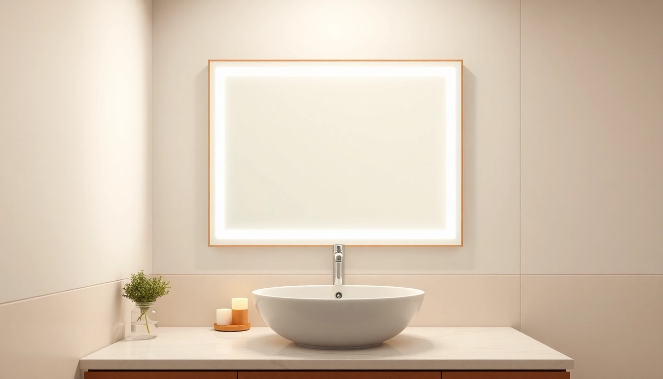 Illuminate your space with a stylish mirror light mirror reflecting modern design and warm ambiance.