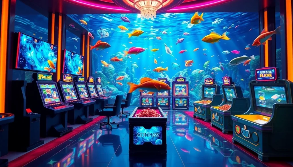 Experience the thrill of bắn cá đổi thưởng with exciting underwater visuals and vibrant gameplay elements.