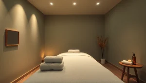 편안한 분위기와 부드러운 조명이 있는 고요한 1인샵 마사지 방을 발견하세요.